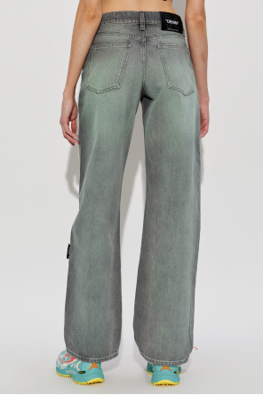 Off-White Vaqueros de pierna ancha