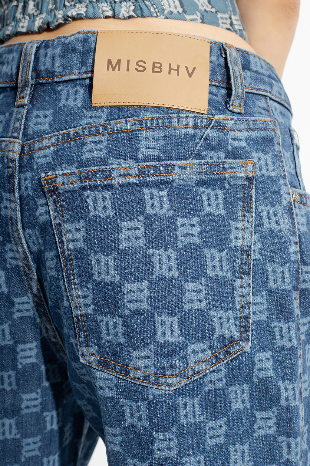 MISBHV Calça Jeans Com Estampa Monogramada - Farfetch
