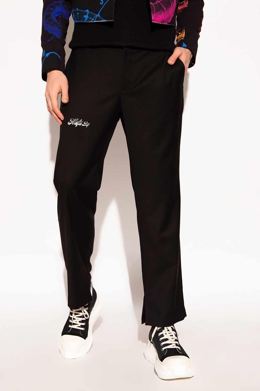MSFTSrep waisted trousers with logo