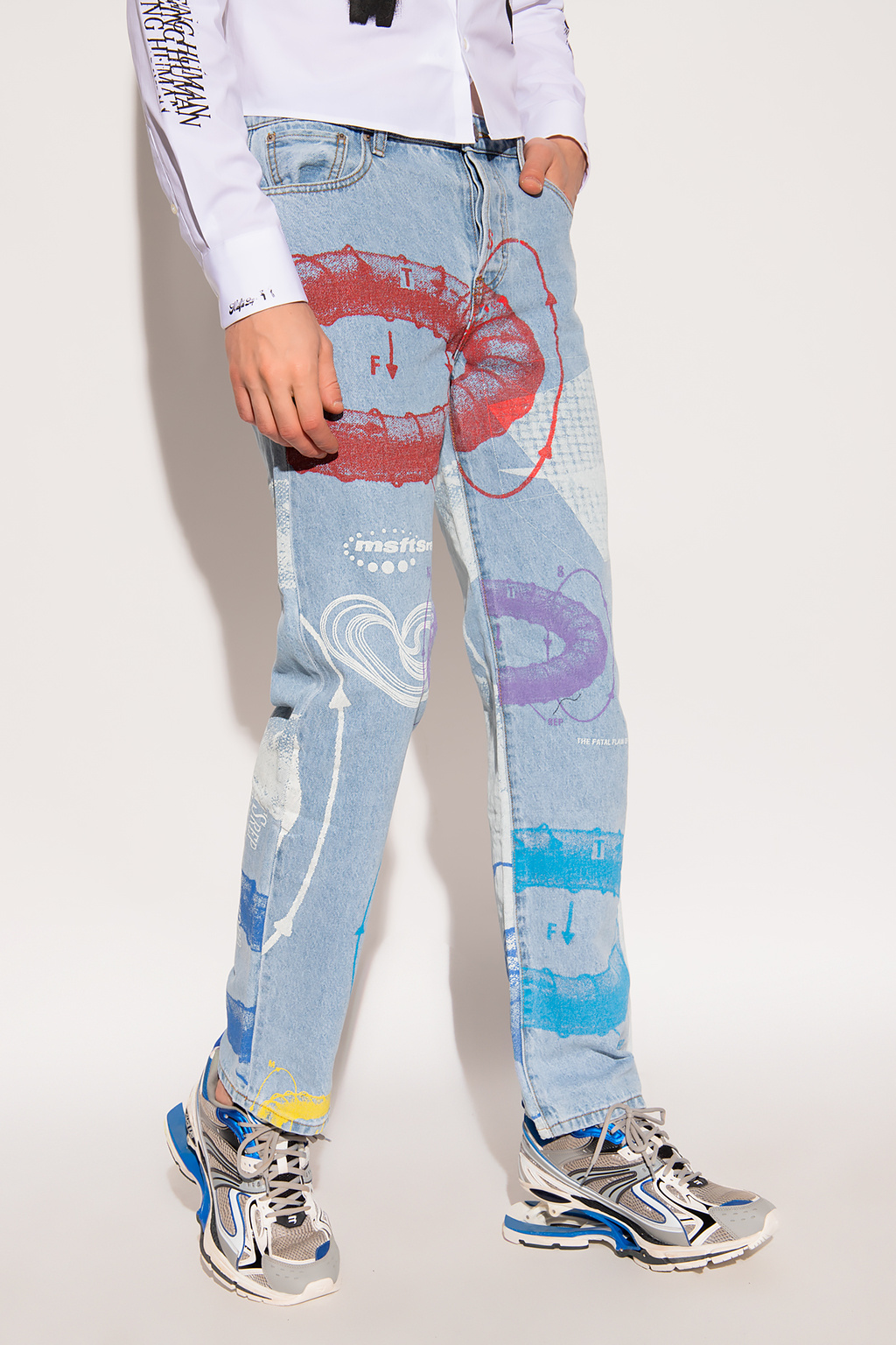MSFTSrep Printed jeans