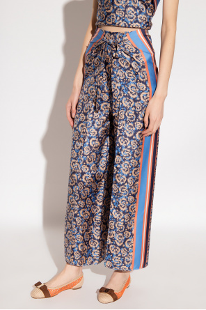 Salvatore Ferragamo Silk sarong trousers