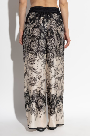 Zimmermann Silk trousers with print