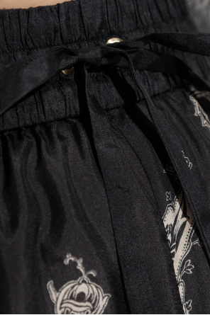 Zimmermann Silk trousers with print