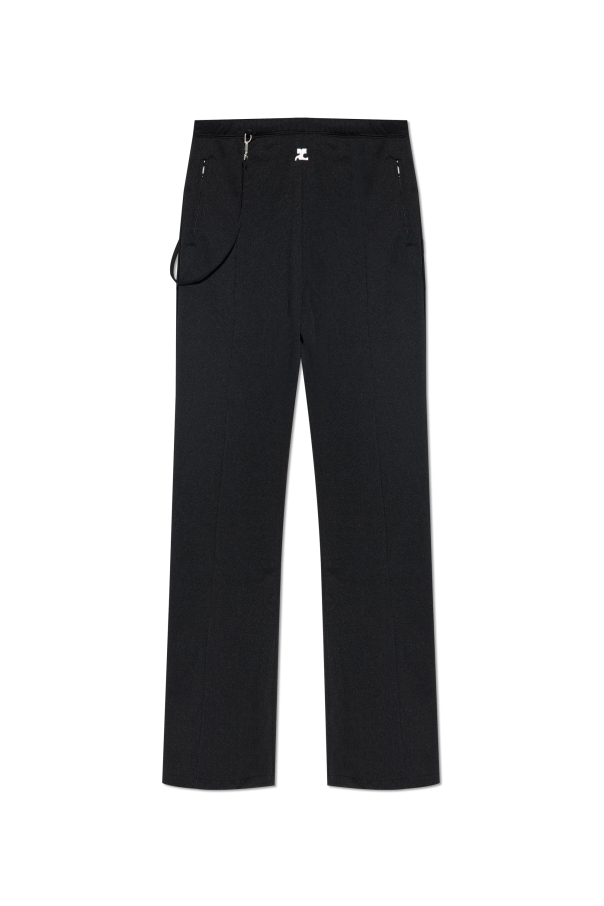 Pants with logo od Courrèges
