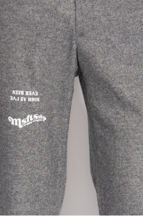 MSFTSrep Printed drawstring trousers