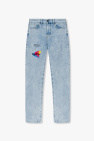 MSFTSrep light blue Printed jeans