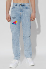MSFTSrep light blue Printed jeans