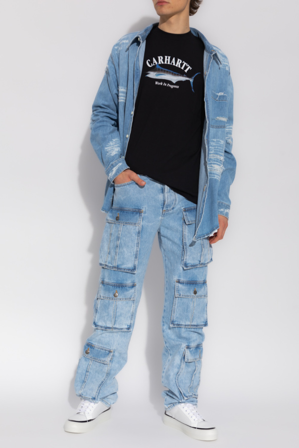 MSFTSrep Jeans with logo