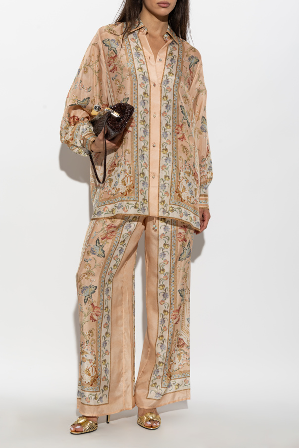 Zimmermann Loose-fit silk trousers
