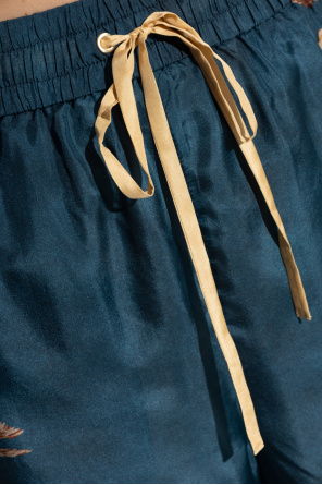 Zimmermann Silk trousers with a colorful print