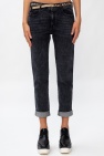 Stella McCartney Logo belted jeans