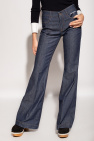 Stella McCartney stella mccartney high rise wool blend straight pants