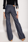 Stella McCartney stella mccartney high rise wool blend straight pants