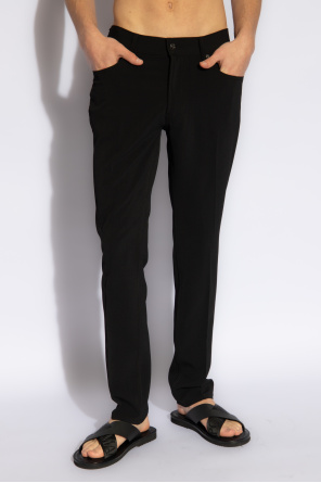 Emporio Armani Trousers with logo-shaped application