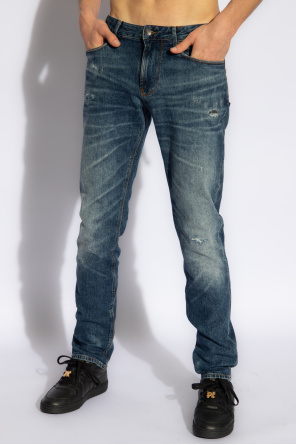 Emporio Armani fur Slim-fit jeans