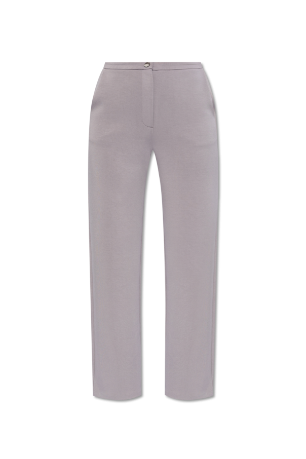 Emporio Armani Spodnie z prostymi nogawkami