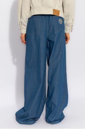 Emporio Armani Spodnie z szerokimi nogawkami
