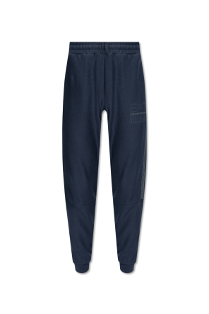 Sweatpants with logo od Emporio Armani Kids Button-down-Hemd mit Logo Grau