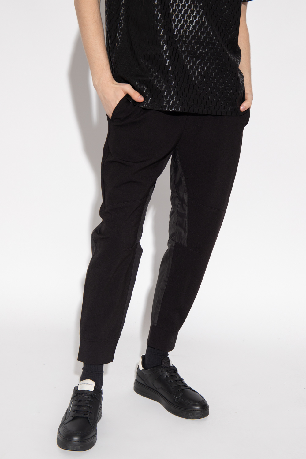 Emporio Armani Sweatpants in contrasting fabrics