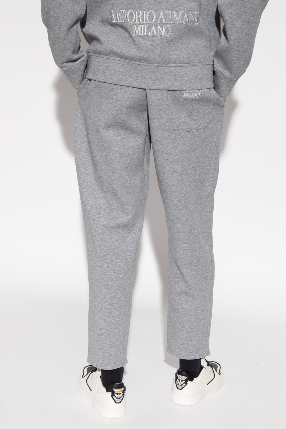 Emporio Armani Sweatpants with logo embroidery