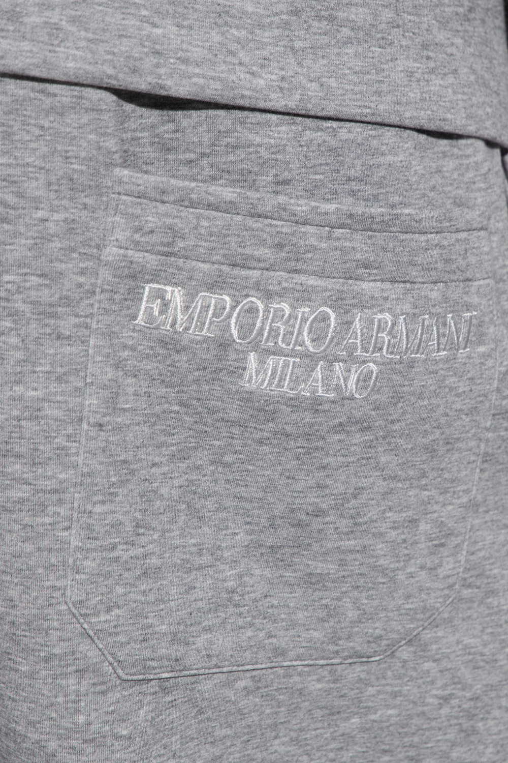 Emporio Armani Sweatpants with logo embroidery