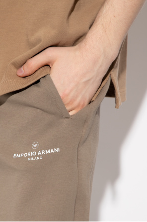 Emporio armani patch Sweatpants with logo print
