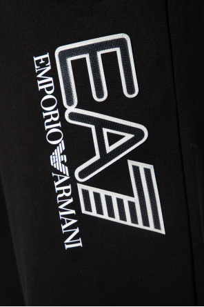 Emporio Armani T-shirt blu navy con logo ricamato con aquila Sweatpants with logo