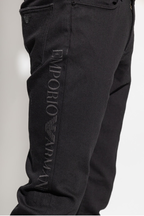 Emporio Armani navy Jeans with logo