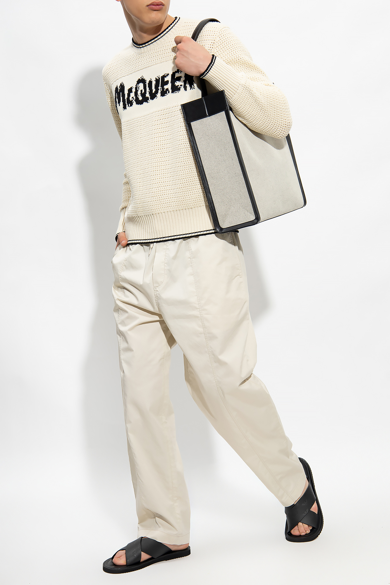Emporio Armani Trousers with logo | Men's Clothing | Vitkac