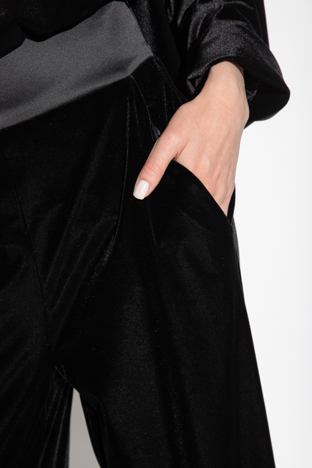 Emporio Armani Velvet trousers | Women's Clothing | Vitkac