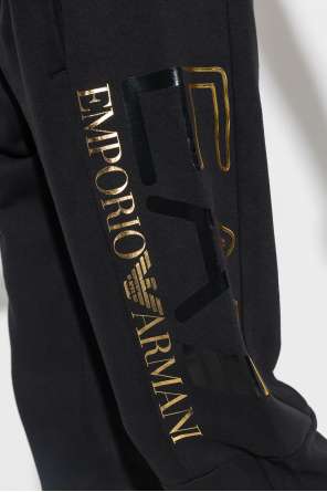 EA7 Emporio Armani abstract-print Sweatpants with logo