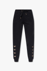 EA7 Emporio Armani BLACK Sweatpants with logo