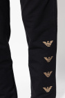 EA7 Emporio Armani BLACK Sweatpants with logo