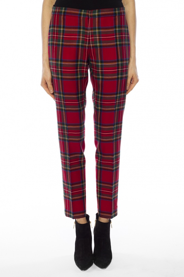Burberry Checked pleat-front trousers | Women's Clothing | Vitkac