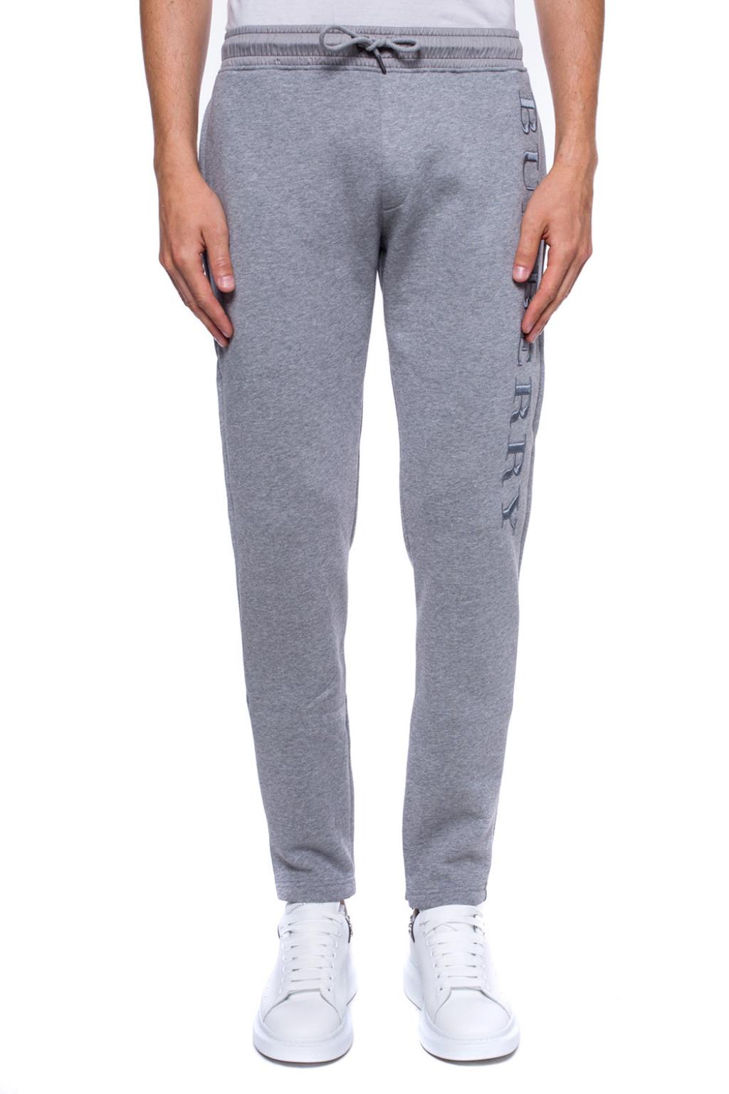 Grey Logo-embroidered sweatpants Burberry - Vitkac KR