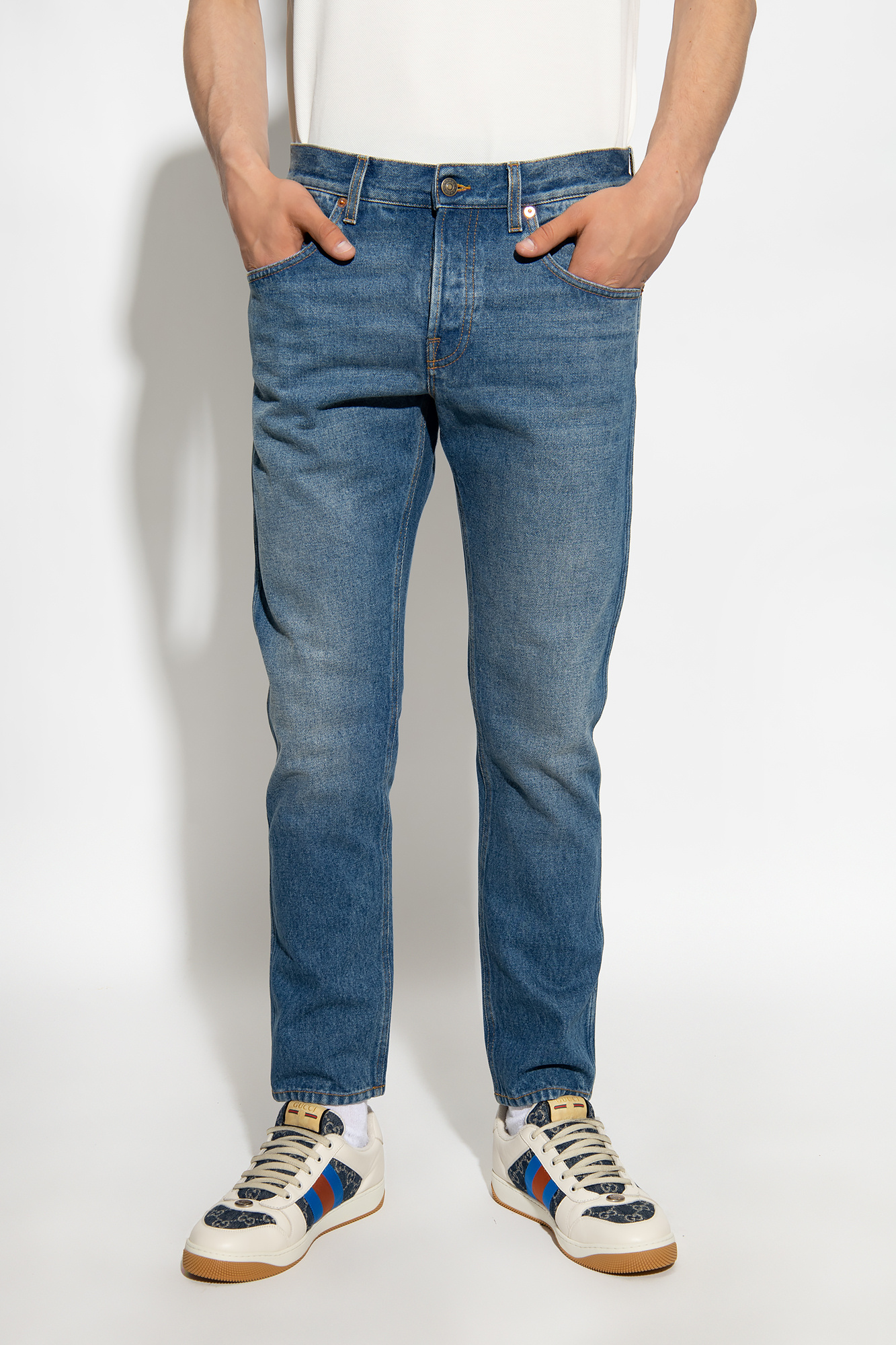Gucci Jeans with logo | Men's Clothing | Vitkac