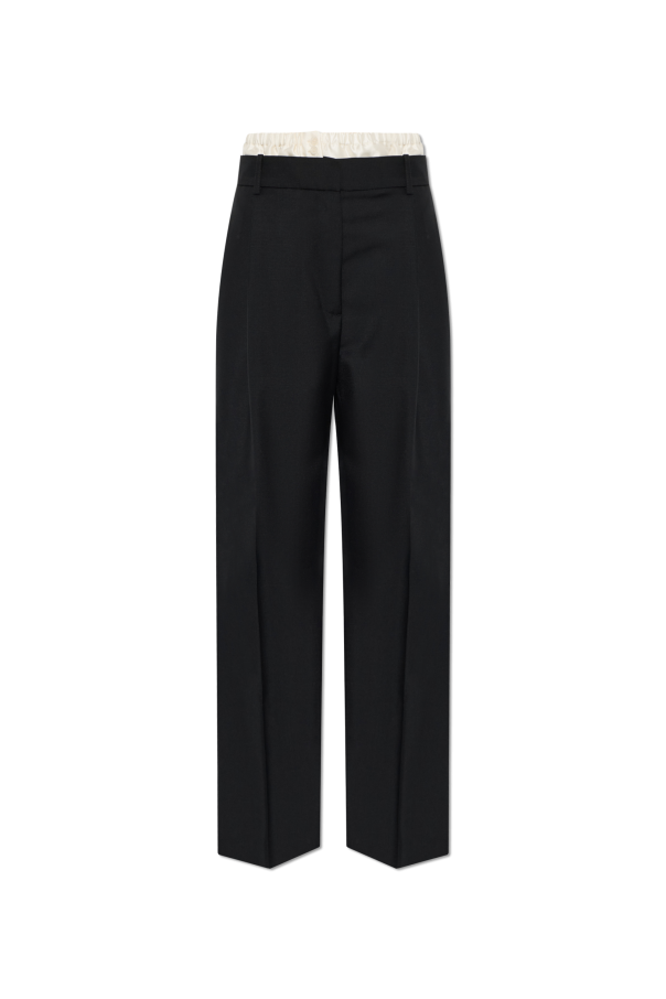 Wool pleated trousers od RÓHE