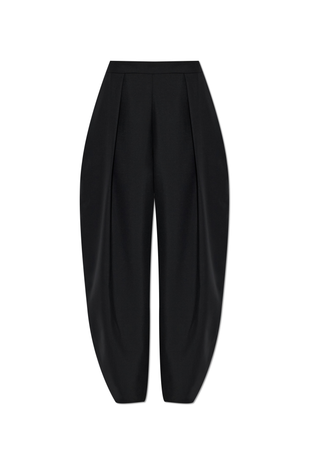 Wool pleated trousers od RÓHE
