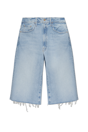 ‘The Whole Lot Zip Fray’ denim shorts