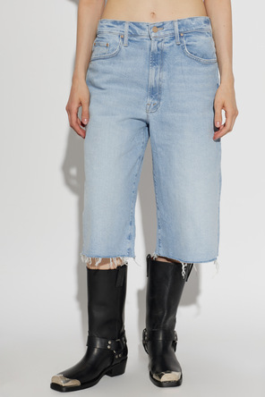 MOTHER ‘The Whole Lot Zip Fray’ denim shorts