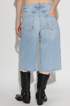 MOTHER ‘The Whole Lot Zip Fray’ denim shorts