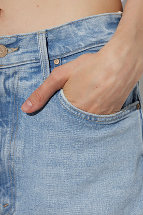 MOTHER ‘The Whole Lot Zip Fray’ denim shorts
