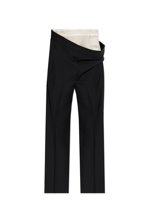 Wool pleated trousers od RÓHE