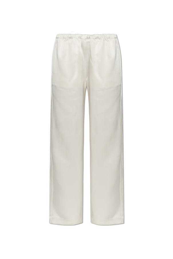 Loose-fit satin trousers od RÓHE
