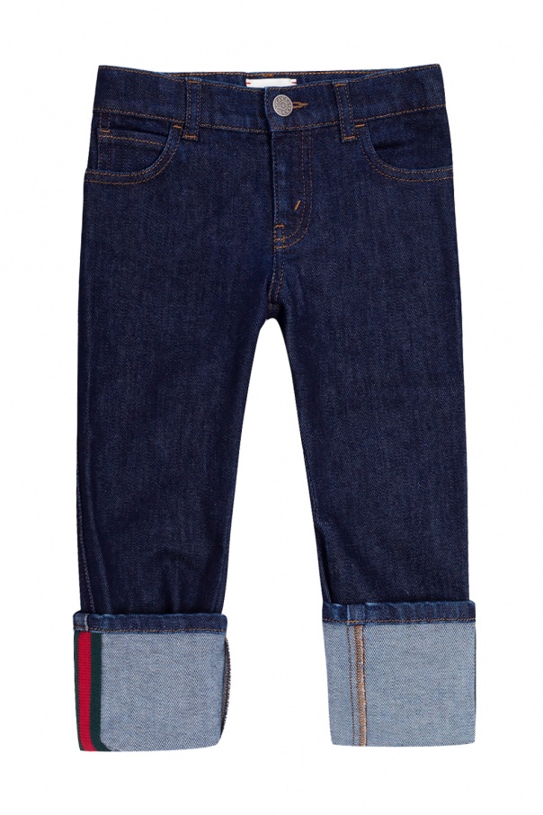 gucci Wool Kids Logo jeans