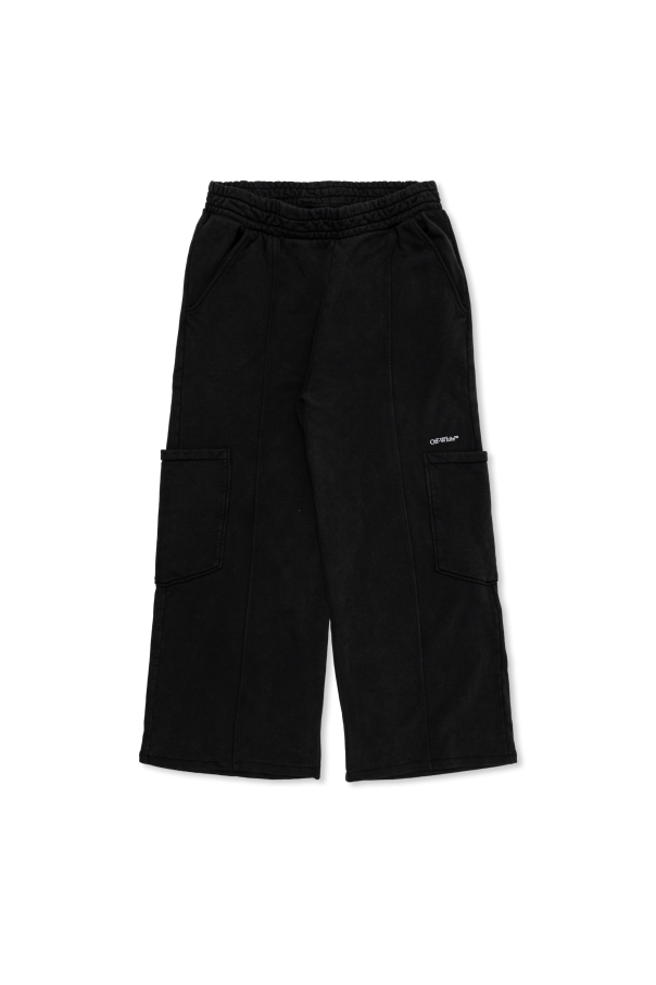 Wide-leg sweat trousers od Off-White Kids
