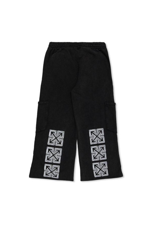Off-White Kids Wide-leg sweat trousers