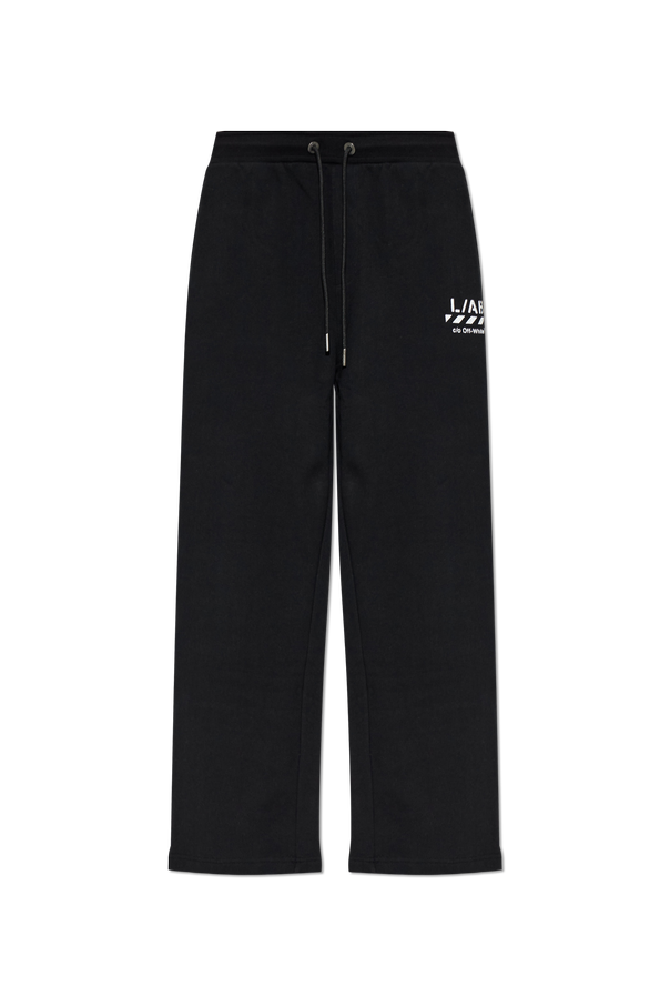 L/AB c/o Off-White Printed logo sweatpants