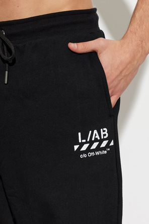 L/AB c/o Off-White Printed logo sweatpants