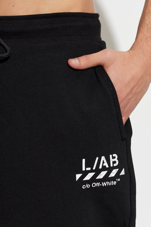 L/AB c/o Off-White Track pants with printed logo